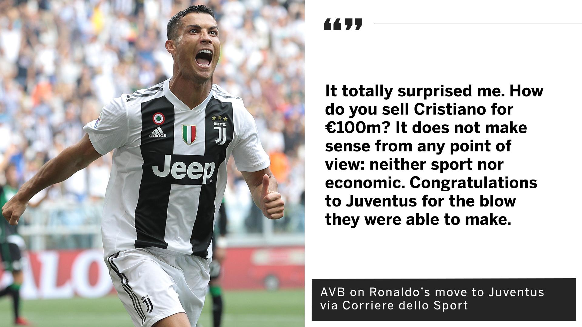 توییتر Espn Fc در توییتر Avb Can T Believe Real Madrid Sold Cristiano Ronaldo For Just 100m T Co Lchty21fnb
