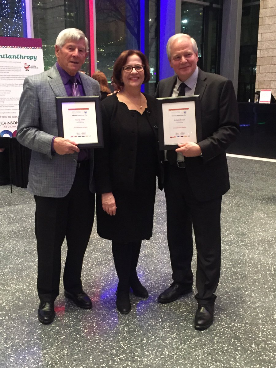 GiveToUHF's tweet photo. Last night, Edmontonians, including @GiveToUHF staff, joined together for National Philanthropy Day to celebrate healthcare philanthropy and the people who are committed to changing and saving lives! #AFPEdmonton #NPDYEG https://t.co/mXKAR1hwrx