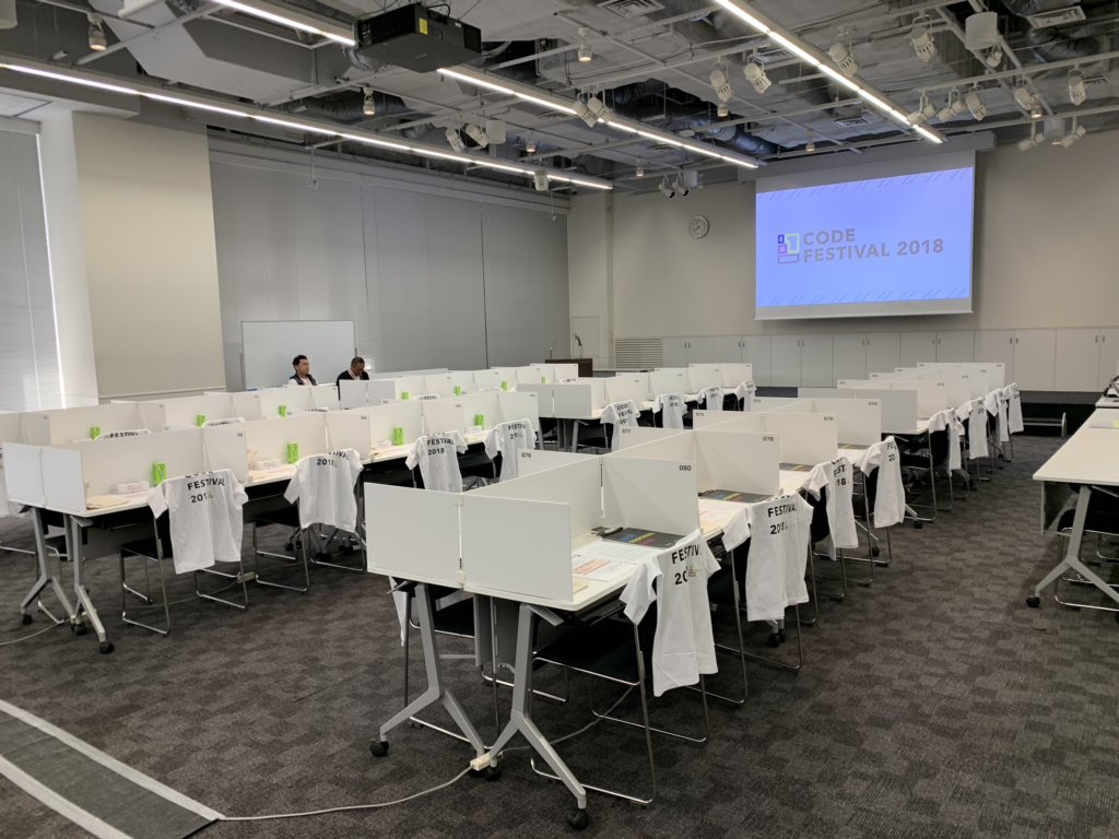 CodeFestival's tweet image. オープンしましたー #code_festival