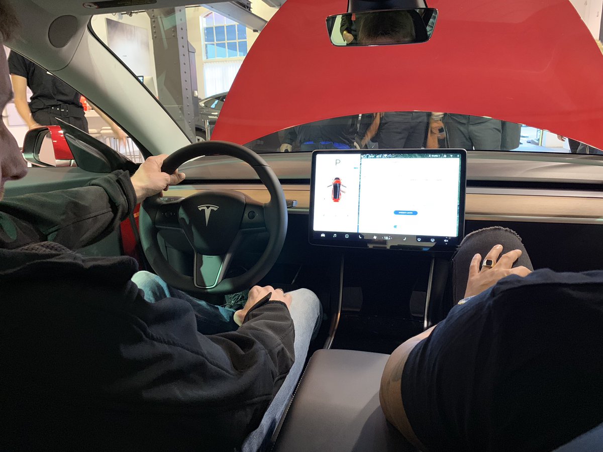 Sitting in the first publicly available #Model3 in Norway today. All ...