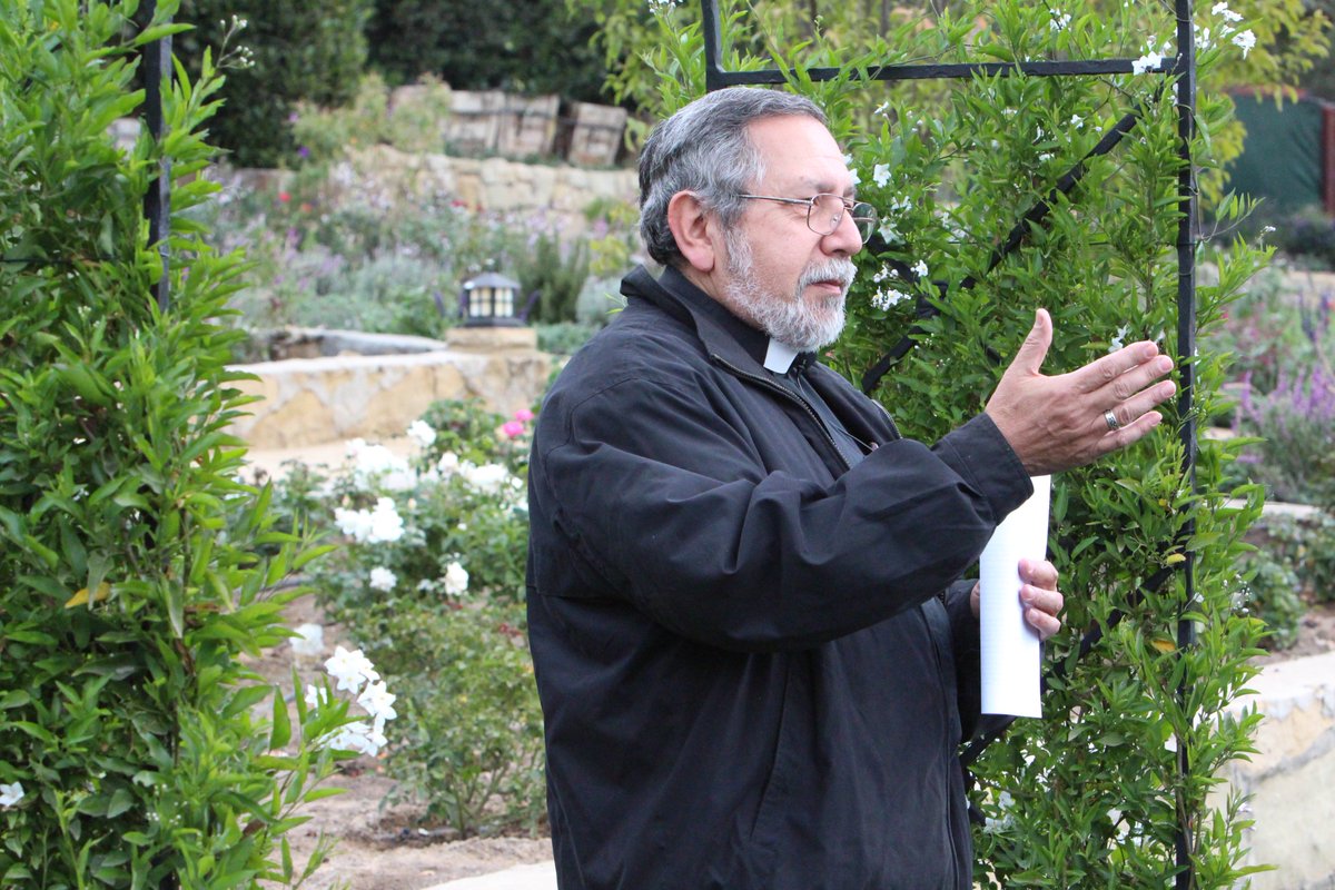 JohnPalminteri's tweet photo. The iconic SAN YSIDRO RANCH in Montecito gets a morning blessing from Father Pedro Lopez as it gets set for limited operations and special events soon after the disastrous mudflow that hit in January.  See more here and get a timeline later and tonight on Newschannel 3 @KEYTNC3 https://t.co/ocH9Gpf0ut