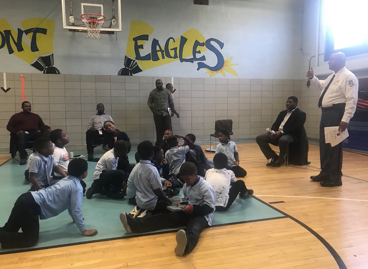 SMOOTHCSU_'s tweet photo. Recap of the 50 Male Friday at Belmont Elementary school today. 
#AyeeeSMOOTH 
#SMOOTHCSU https://t.co/BPNaBqS8Do