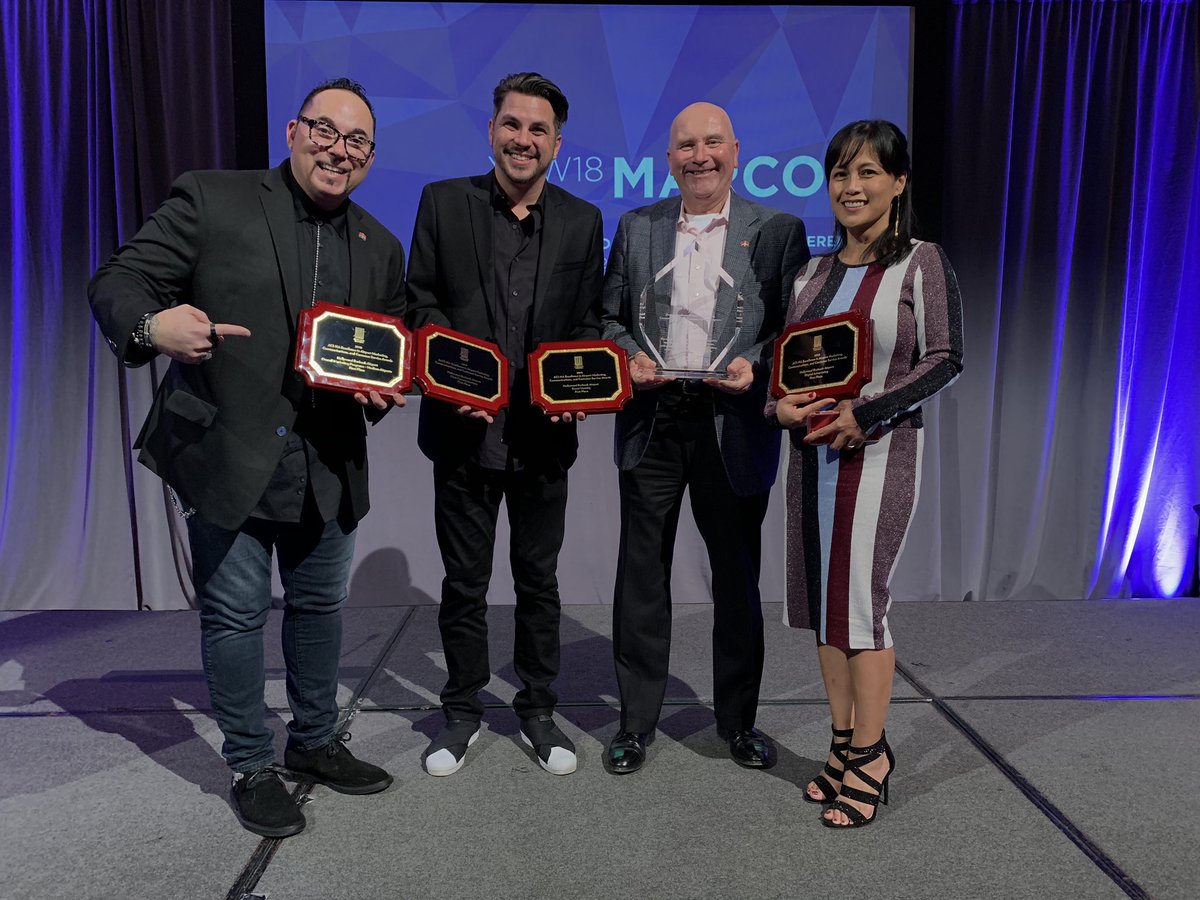 WeAreAnyone's tweet image. Last night at @airportscouncil #airportcomms, @fly_bur took 1st place in Brand Identity, Digital Advertising, Print Communications, Overall Marketing Programs, &amp;amp; The Peggy G. Hereford Award! We are so proud &amp;amp; grateful for our work with @fly_bur! #lovewhatyoudo #airports18 #flybur