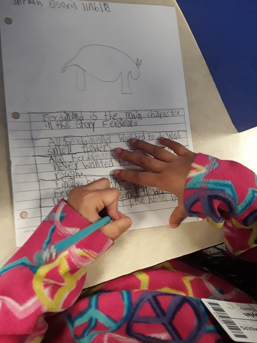 The kids enjoyed working on their response to text over Ferdinand as much as they did watching it at movie night.  Thank you Chambers Elementary for fostering such an enjoyable academic atmosphere for our students! @MariehelV <a href="/ChambersLangArt/">ChambersLangArts</a> <a href="/ChambersCharger/">Chambers Elementary</a> #aliefmission