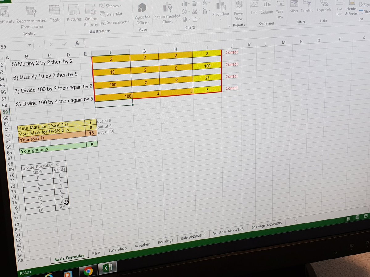 LlanwernhighIT's tweet image. Year 8 have been going back to basics with spreadsheets to really get to grips with understanding what a spreadsheet is and how to use formula. We've even discussed how we could use them in other subjects #crosscurricular #numeracyframework