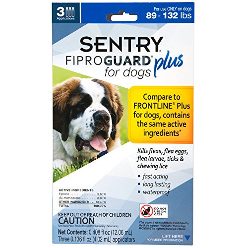LoveToyDogs's tweet image. SENTRY Fiproguard Plus Flea and Tick Topcial for Dogs, 89-132 lbs, 3 Month Supply dlvr.it/QrRRS9 #FleaAndTickControl #fleaandtick