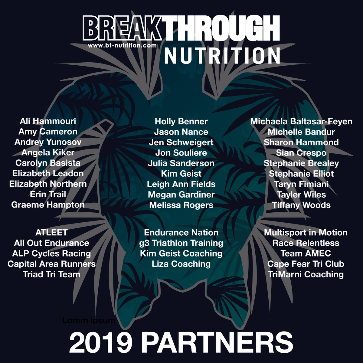 So excited and honored to be a partner again this year!!!! Thank you #BTNutrition!