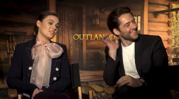 OutlanderHQ's tweet image. "Outlander" interview Sophie Skelton &amp;amp; Richard Rankin youtu.be/qGvK7IxXLng via @YouTube