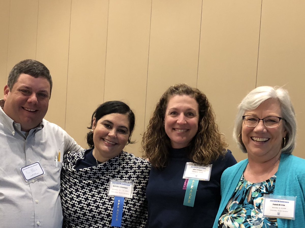 n_criminger's tweet photo. Awesome @SCmathteachers Conference these past few days. 🙌🏼 I enjoyed connecting with other @LexingtonOne Ts, representing @LexingtonOne with @HilaryPMorgan, and learning from many others!!! #lex1math #scctm2018 #alwayslearning https://t.co/o3F4ibISzM