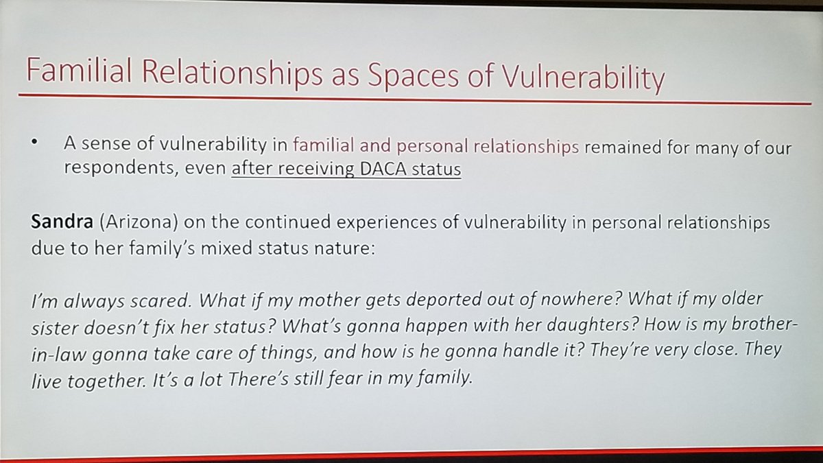 Matt A. Barreto π΅πͺ β½οΈ (@realmabarreto) on Twitter photo DACA created spaces of belonging however the enforcement environment created spaces of vulnerability and these spaces are increasing crashing into each other for #DACAmented youth says @RGGonzales1 at the <a href="/UCLAlatino/">UCLA Latino Policy & Politics Institute</a> Distinguished Lecture Series <a href="/UCLALuskin/">UCLA Luskin School of Public Affairs</a> @ DACA created spaces of belonging however the enforcement environment created spaces of vulnerability and these spaces are increasing crashing into each other for #DACAmented youth says @RGGonzales1 at the <a href="/UCLAlatino/">UCLA Latino Policy & Politics Institute</a> Distinguished Lecture Series <a href="/UCLALuskin/">UCLA Luskin School of Public Affairs</a> @