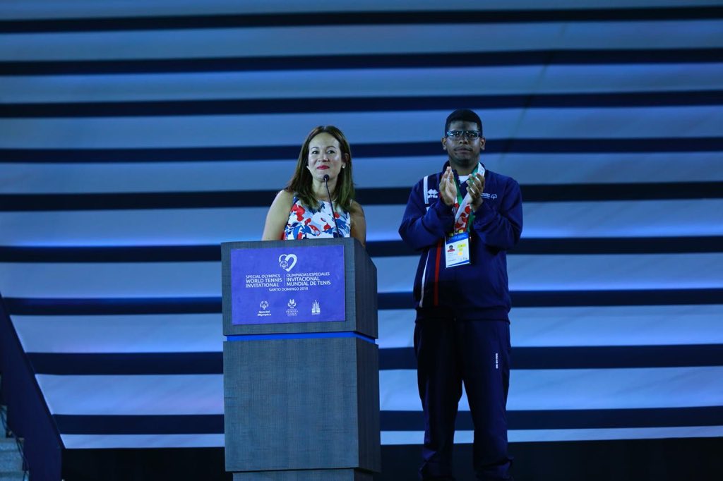 RDincluye2018's tweet photo. Con las intervenciones de Sergio Tobal director del Invitacional, Claudia Echeverry presidenta de @olimpiadasespeciales y Danilo Díaz Ministro de Deportes, reconfirmamos el compromiso de República Dominicana con la INCLUSIÓN.

#UnidosPorLaInclusión #RDincluye2018 https://t.co/S5iY1BluyN
