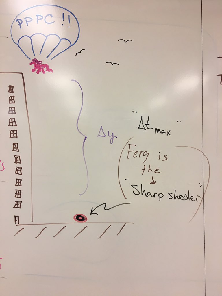 SteveMaier_'s tweet photo. This week in #AlvaPhysics: The #PinkiePie Parachute Challenge! Each person has the same materials & must build a parachute. Longest time of descent & most accurate wins! There will be an award ceremony! #iteachphysics #teach180 https://t.co/dMdzThuqYn