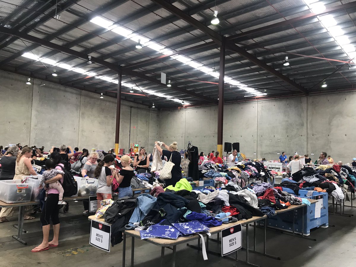 rosieodsey's tweet photo. Playing shopkeeper at the amazing #WBGS18 warehouse. I keep running into cool peeps volunteering their Saturday for this great event! Come down and nab a bargain (everything in the foreground is $2 🤩) https://t.co/edJn5WTJTW