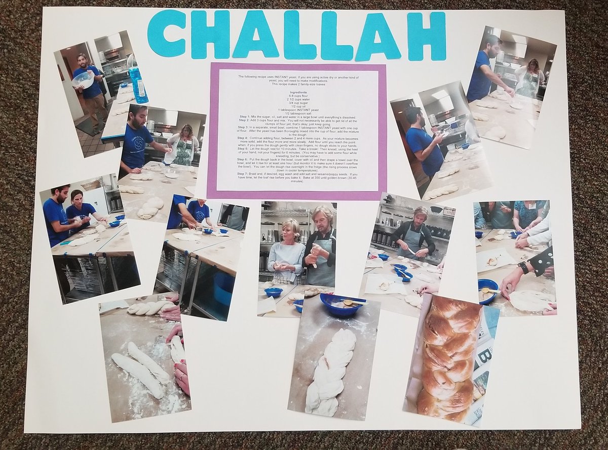 KeciaAppleby's tweet photo. When you attend #challahforhunger with @officialnichols and @marybeth_evans1 during the same time as teaching a bread unit in your Pre-K class, why of course...create a lesson!! Thanks again for a fabulous time! https://t.co/dvy1nwY6P7