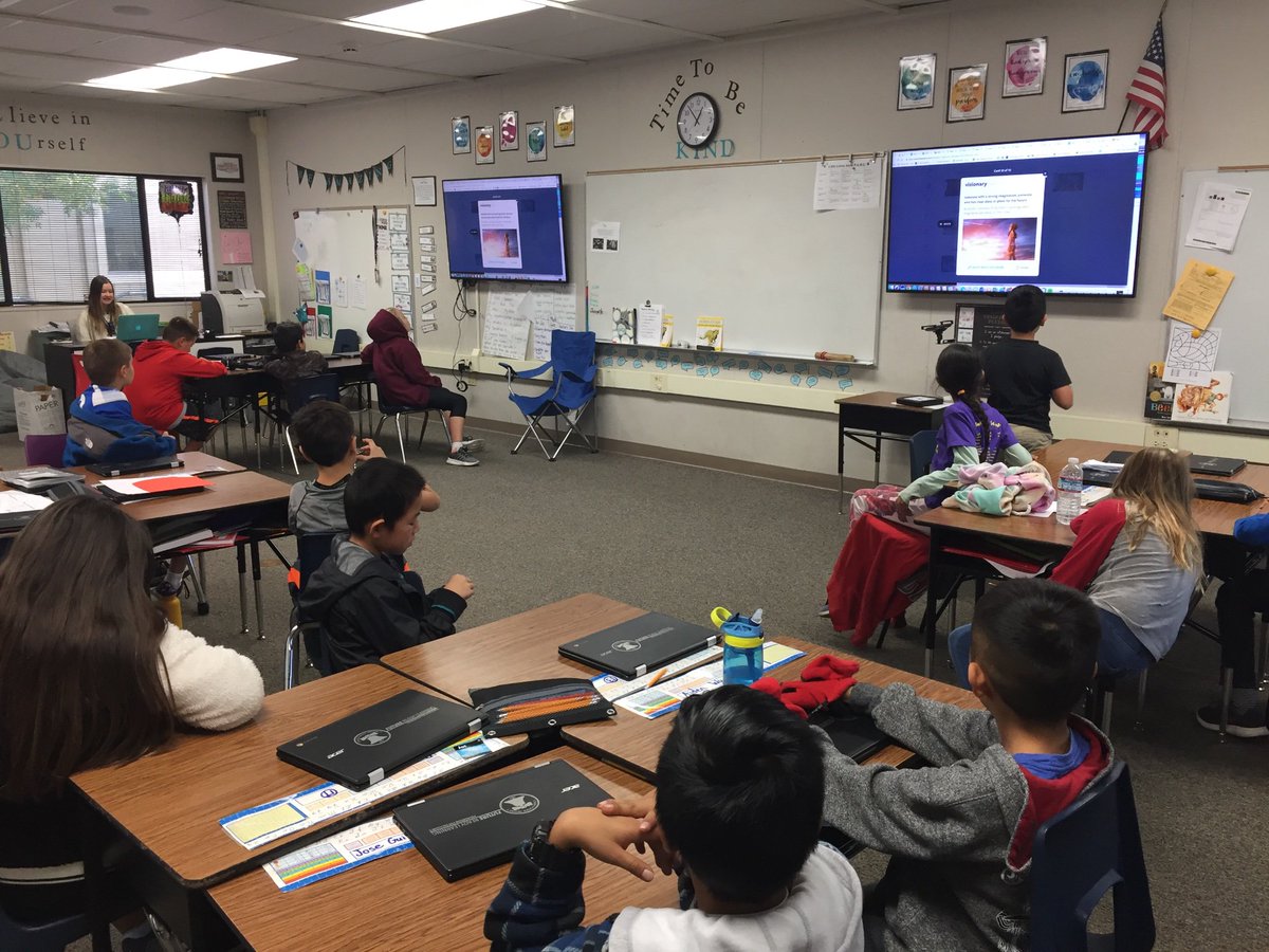 Thank you <a href="/mrsgarciaSTEAM/">Jenna (Basinger) Garcia</a>   for introducing us to Flocab Friday. Students loved #TheWeekinRap so much they asked if we could do it every Friday. #usdlearns #lietzpride