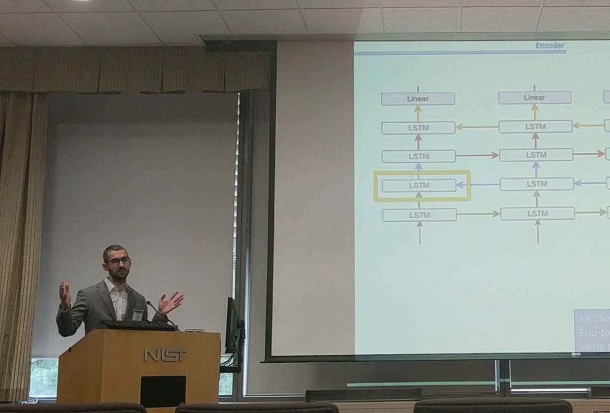 evidence_prime's tweet photo. Our CTO, Artur Nowak's speech 'Using deep contextualized word representations for Systematic Review Information Extraction' at Text Analysis Conference, Gaithersburg, Maryland USA. Big proud! 👏 https://t.co/6tsavLggq8