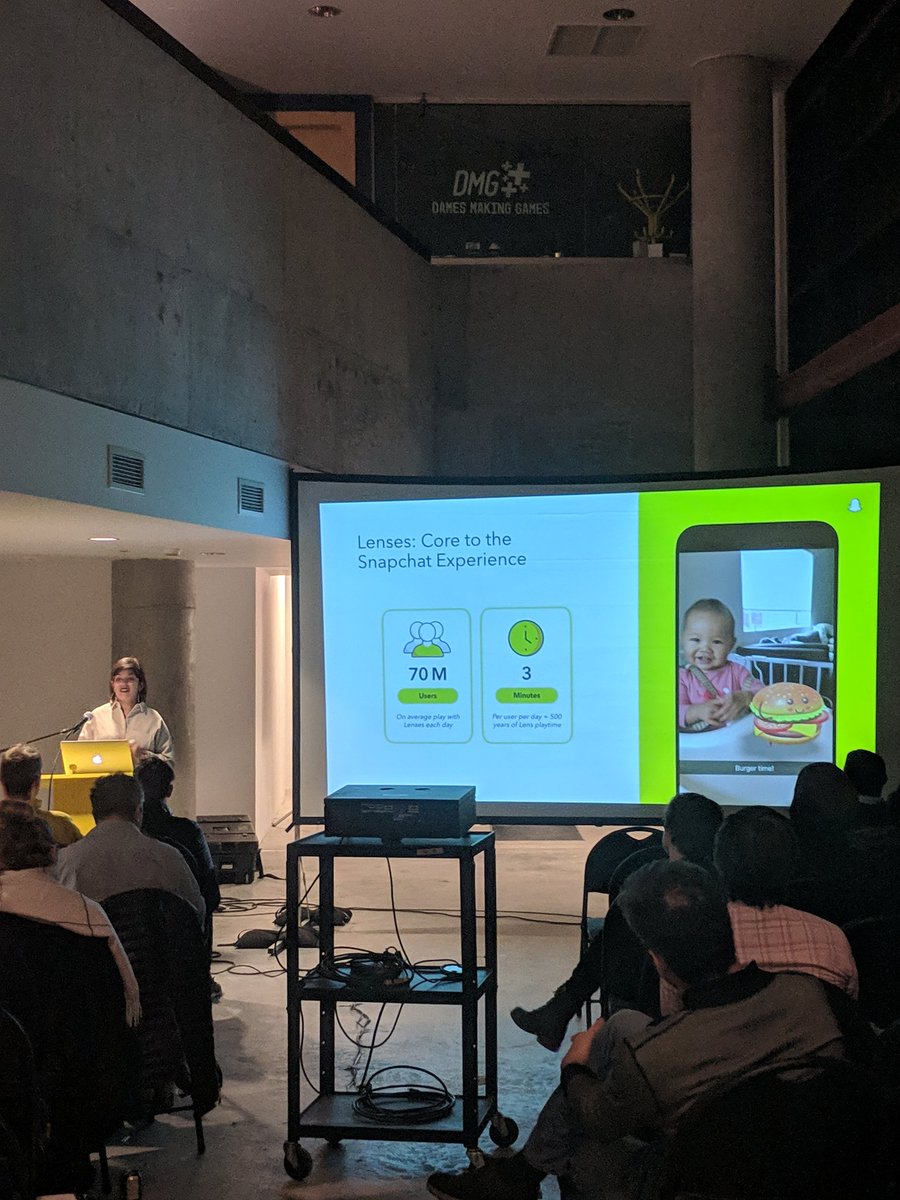 Bonshua87's tweet photo. @TOmediaarts for a seminar with @SnapLensStudio to learn about creating #AR content. Thanks to @handeyesociety for organizing! https://t.co/qaqFgQgmQM