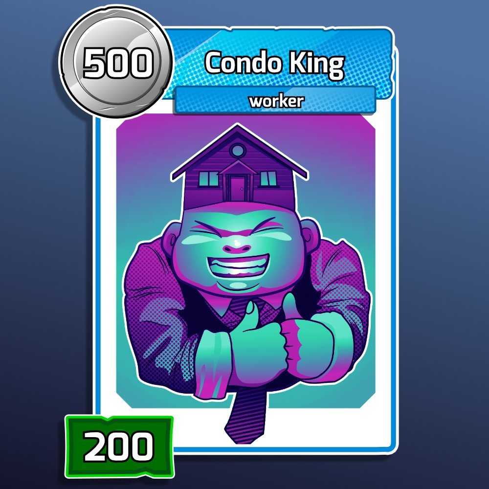 _huesgames's tweet photo. Affordable housing yes, if you are rich.. #condoking #urbancards #gamedev #indiedev #cardgame #affinitydesigner https://t.co/KVJJzx5Vra