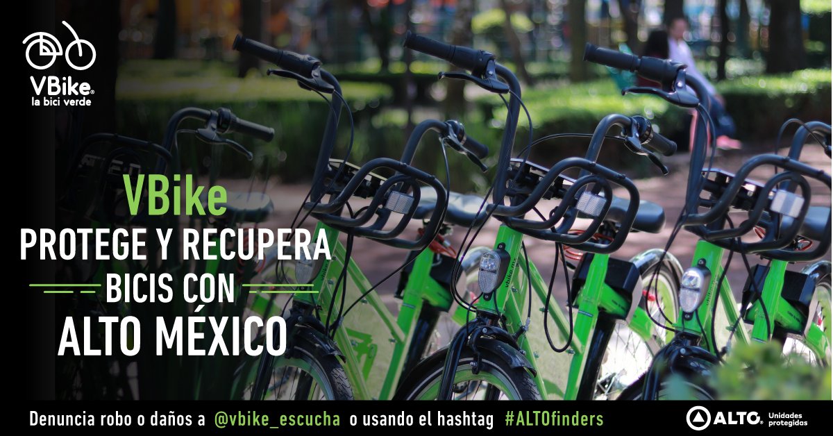 Vbike_mx's tweet photo. ¡Con #ALTOMexico la #BiciVerde sigue rodando! Todas nuestras #VBikes están protegidas contra robos y daños https://t.co/JuBYaST6Wd