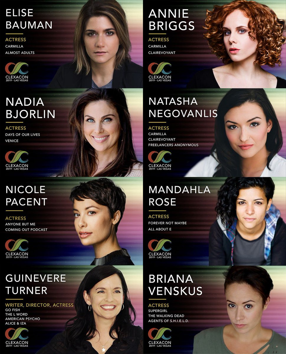 ClexaCon's tweet photo. We hope we made your Friday great with all of today's guest announcements!! We're so flippin' excited to have all of these kick ass ladies on the #ClexaCon2019 stage and we can't wait to see YOU there!!

Don't wait! Get your tickets today!
https://t.co/7fyVhjzdpB https://t.co/gtOJ6RLwoj
