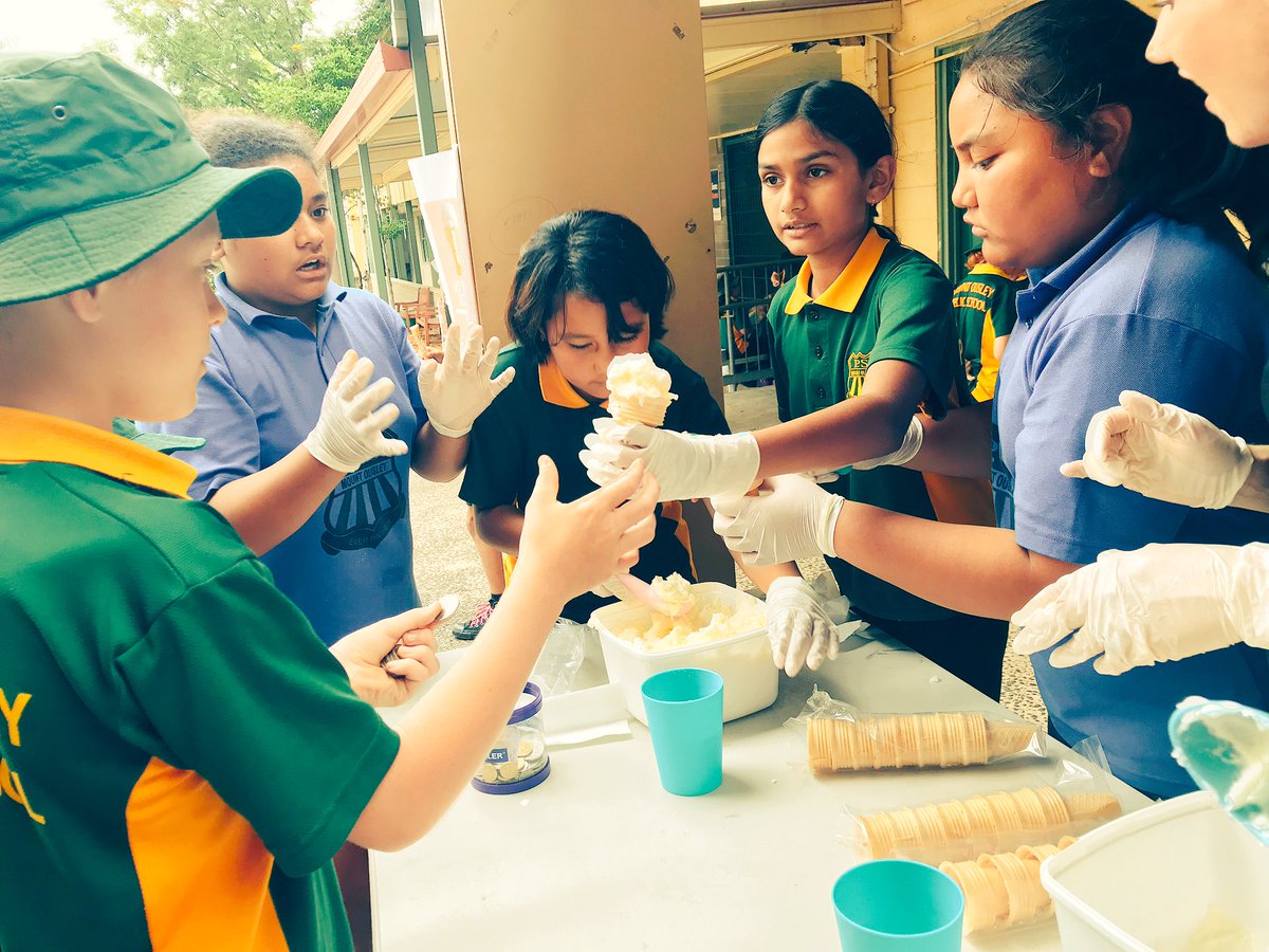 Happy ice-cream smiles on <a href="/obstacoolkids/">Obstacool</a> day!
Our #youngentrepreneurs sold🍦to buy a 🐓coop for <a href="/MountOusley/">Mount Ousley Public School</a>. ‘ScoopforaCoop’ hopes kids might feel empathy, calm &amp; learn responsibility while taking care of, reading to &amp; spending time with the chickens. <a href="/CandiceHolden15/">Candice Holden</a>