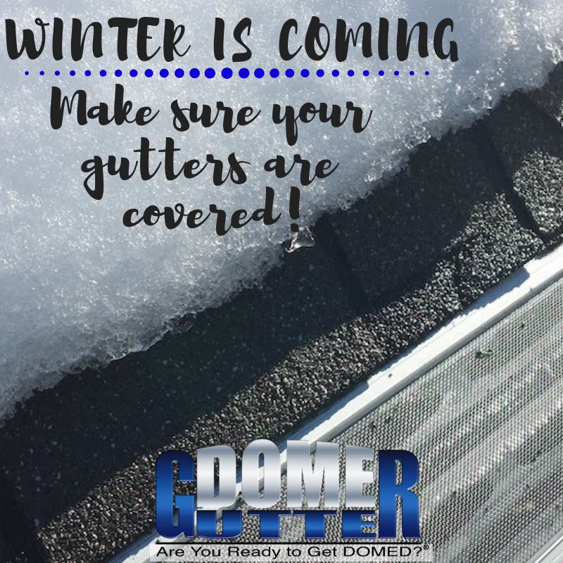 WINTER IS COMING! Make sure your gutters are covered with "Award Winning" GutterDome gutter guards! gutterdome.com
.
.
#Winteriscoming #GutterGuards #GutterProtection #Gutters #Roof #HomeImprovement #Remodel #Roofers