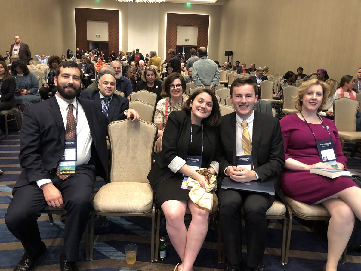 UCEAwesome! The HQ staff looking sharp and in the front row at UCEA Exec Director Michelle Young’s keynote. #UCEA18