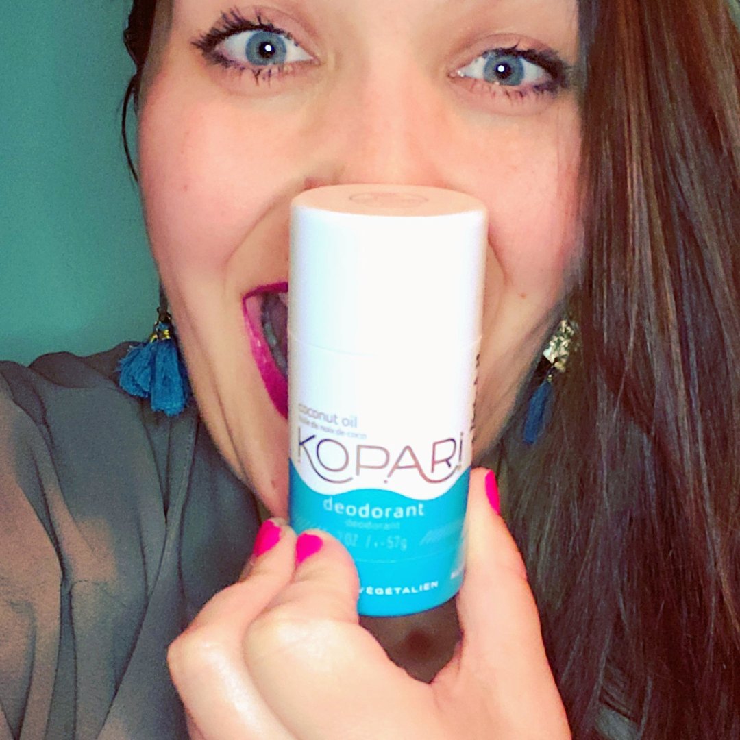 shessolouky's tweet photo. I am obsessed with @koparibeauty's Coconut Deodorant! It was free from @Influenster, but I will be a loyal customer! No alumni, no baking soda, no toxins, no nonsense! #TheTruthStinks #Complimentary #Contest https://t.co/X6Md0dQ1x7