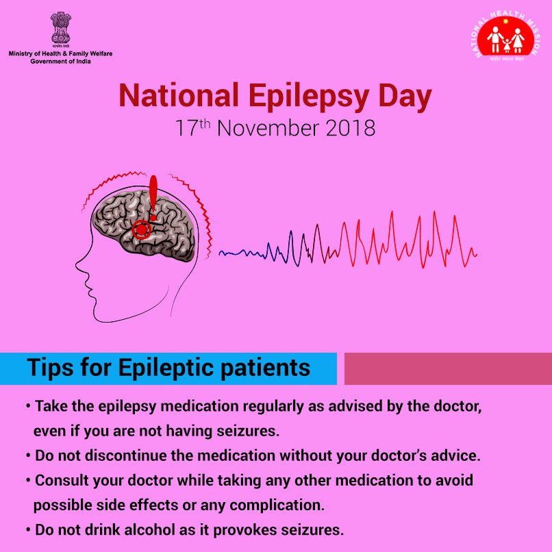 MoHFW_INDIA's tweet photo. #Epilepsy is mostly treatable with medications and treatment should not be delayed. Start the treatment as soon as it is diagnosed to prevent further deterioration of the condition. #NationalEpilepsyDay #SwasthaBharat https://t.co/SaEVYOv7Wn