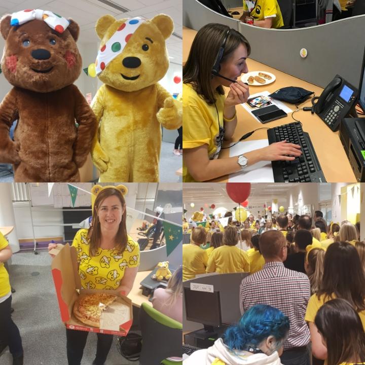 Each year #LloydsBankingGroup donates it's call centres to @BBCCiN and hundreds of colleagues volunteer their free time to take your calls and your very generous donations! Over 300 colleagues supported from Edinburgh - what a pleasure taking your calls #Humbled