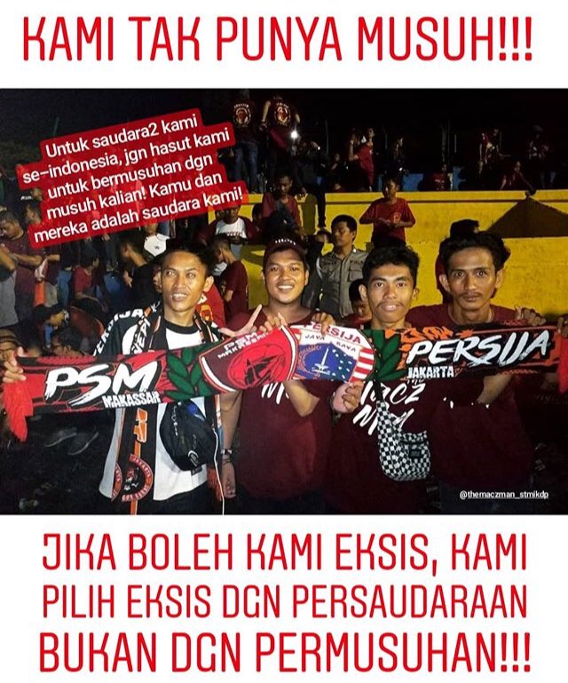 Lagu kita masih sama, Indonesia raya! @Maczman_Ori <a href="/InfokomJakmania/">the Jakmania</a>