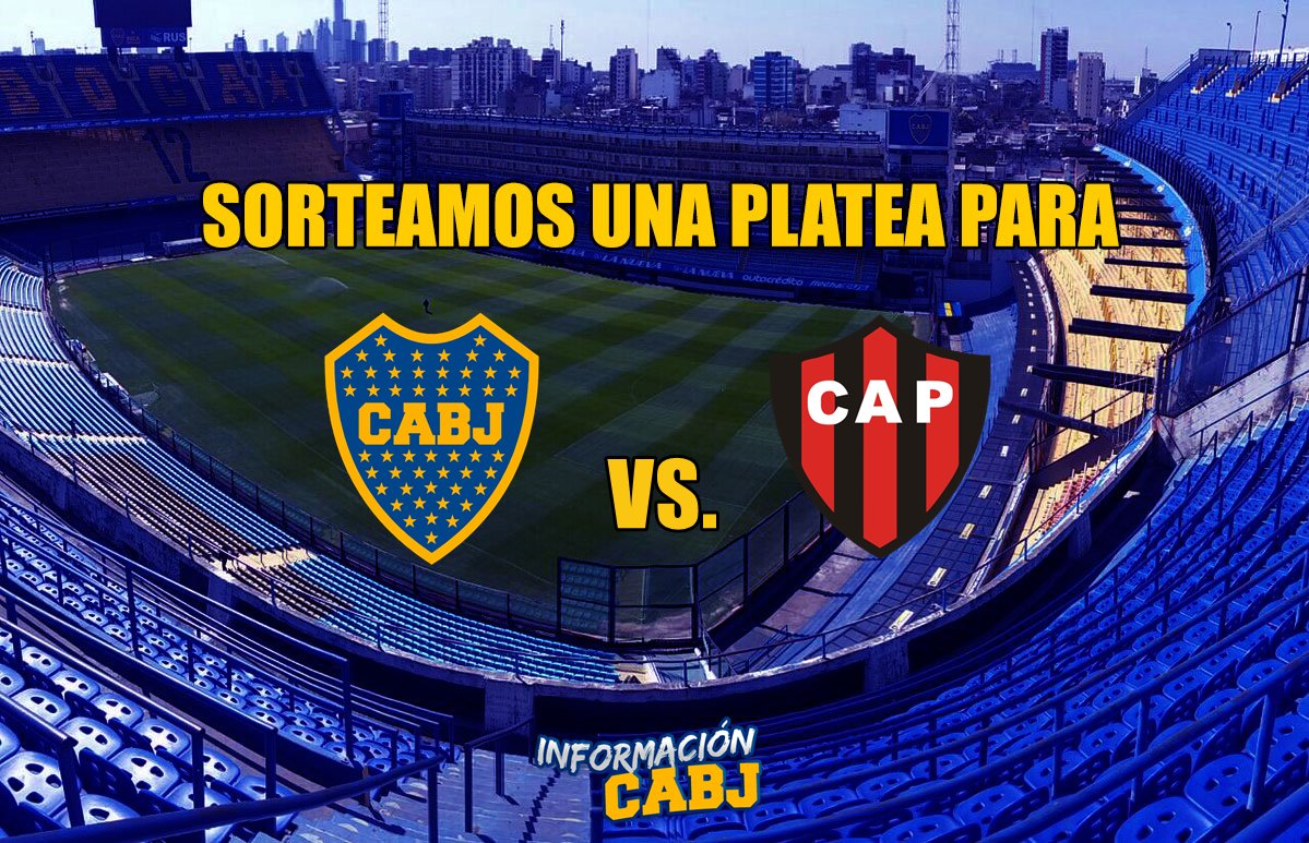 Fichajesdefpc_'s tweet photo. ¡Sorteamos una platea para Boca vs. Patronato! 👇

▶️ Seguí a @martincappareli y dale RT a este Tweet.

¡IMPERDIBLE! 💙💛💙 https://t.co/Djw0MqJ3hM