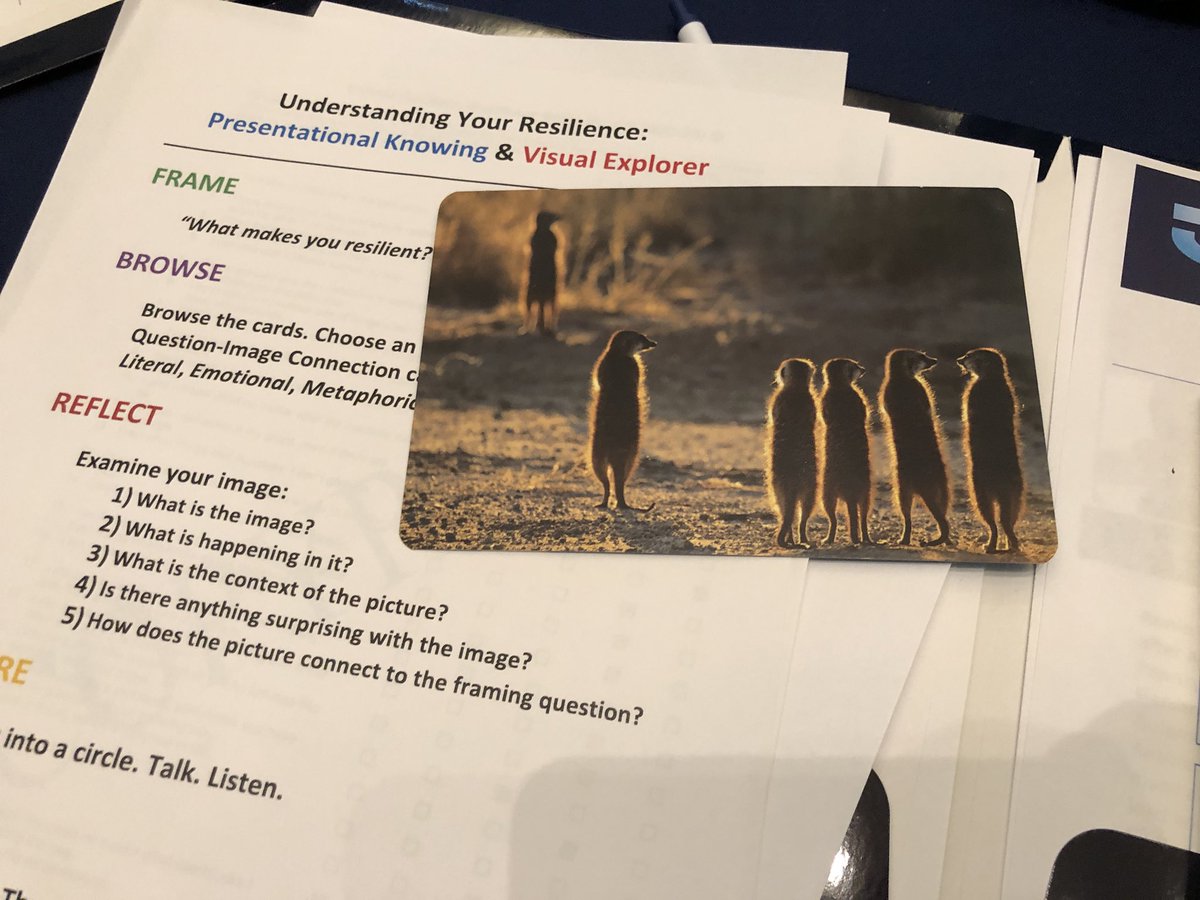 dmitripapa's tweet photo. Using #visualexplorer cards at @JeffersonUniv SKMC #medschool retreat to spark #faculty discussion and #reflection on #resilience &amp; wellness https://t.co/hzYUVY3Ucr