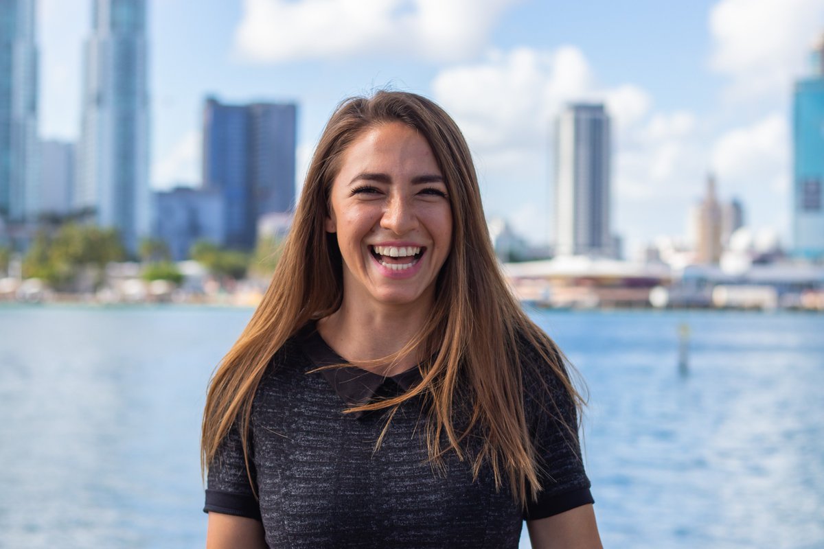RoyalCaribbean's tweet photo. "I want to inspire people to travel more. If I can get someone to say "wow, I want to go there" that for me is like okay, I did something right.” - Cassandra, Traveling Content Creator. Tune in for the next 5 days as we highlight different crew members from #SymphonyoftheSeas. https://t.co/xENbtKM3AN