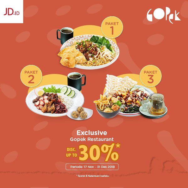 JDid's tweet photo. Sahabat JD weekend ini waktunya makan enak! Udah punya rencana makan siang enak apa hari ini? Kalau belum disini https://t.co/RKiY3LfApG banyak promo hemat dan enak loh ! Pasti makan siang kamu #dijaminmantap ! #jdid #dijaminori #makan #gopek #restoran #makansiang #enak https://t.co/bct47taiSU