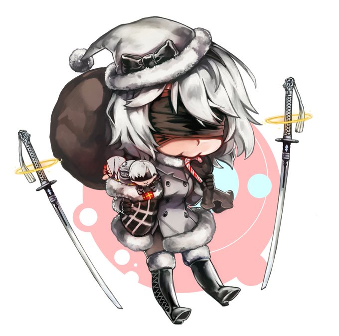 And more 2B chibis, they were a gift. 