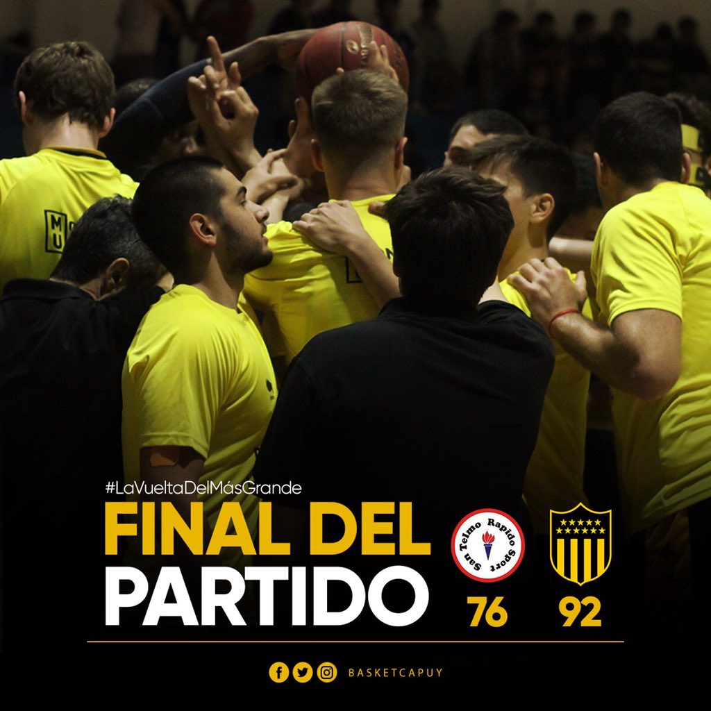 BasketCAPuy's tweet photo. #STEvsPEÑ | ¡¡¡GANÓ PEÑAROL!!!
Finalizó el encuentro en el Gimnasio Lussich Rolando.

Goleadores:
09- “Pepusa” Pérez 28pts
43- Juan Wenzel 23pts
79- Brian Craig 13pts 
18- Diego Álvarez 11pts
82- Imanol Asaravicius 11pts 

#LaVueltaDelMásGrande https://t.co/44UyTvzlHf