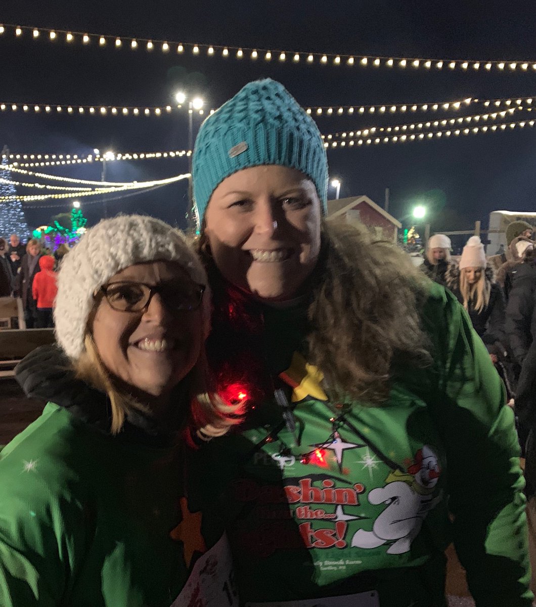 We are getting in the festive spirit! Jingle Bell run at Shady Brook Farms! It was great to see Mrs. Lidstone 💙NMS #PennDelcoProud