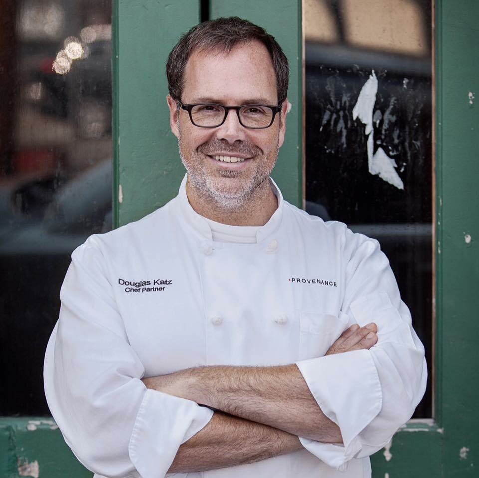 Don’t miss our Chef at the Market tomorrow at Shaker Square, Chef Douglas Katz of <a href="/firefooddrink/">@firefoodanddrink</a>! Try his delicious potato latkes and apple compote, made with product from the #farmersmarket! #edibleCLE #thisisCLE #CLEfood