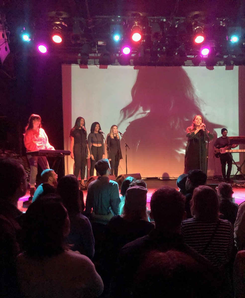 Some of our students got a chance to perform with #MrLittleJeans last night at @MusicHallofWB #LIUBrooklyn #musictech #bbmg