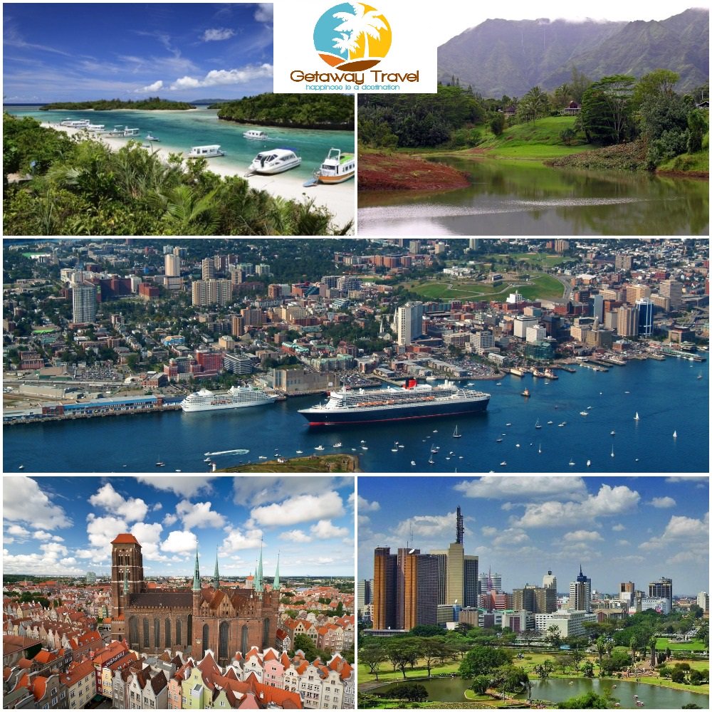 Top 5 Destinations on rise in 2018 according to Forbes:
1-Ishigaki, Japan
2-Kapa'a, Hawaii
3-Nairobi, Kenya
4-Halifax, Nova Scotia
5-Gdańsk, Poland
Book a travel package to any of these destinations right now at getawaytravel4.wixsite.com/website getawaytravel4@gmail.com
#destination