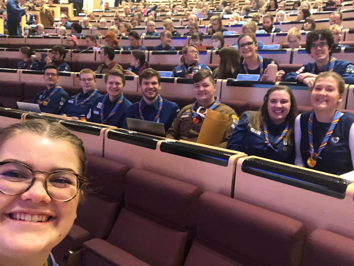 Hoppas alla är redo för nästa möte, denna gång Finlands Scouters medlemsmöte! Hela 500 scouter i Villmanstrand, tufft eller hur? #jäsenmöte #fissc