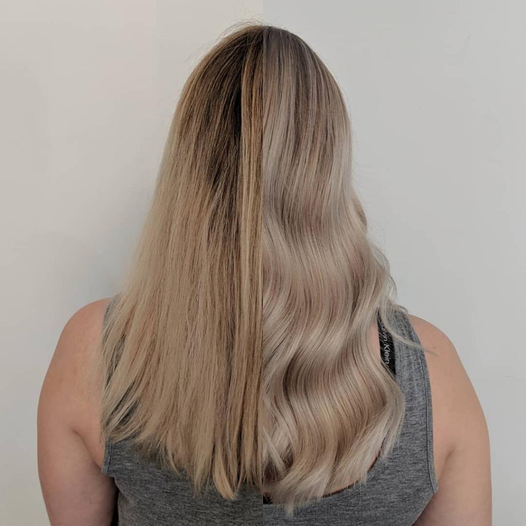 WellaPro's tweet photo. Before and after goals 👌 #PureBalanceChallenge transformation by Wella Passionista, Tom Frear, created using our new Koleston Perfect 🎨🖌😍 #AskForWella

FORMULA: Koleston Perfect 12/1, with 6% around the roots to budge darker bands &amp; 12/1 pastel developer through ends https://t.co/WoMtKZpw03