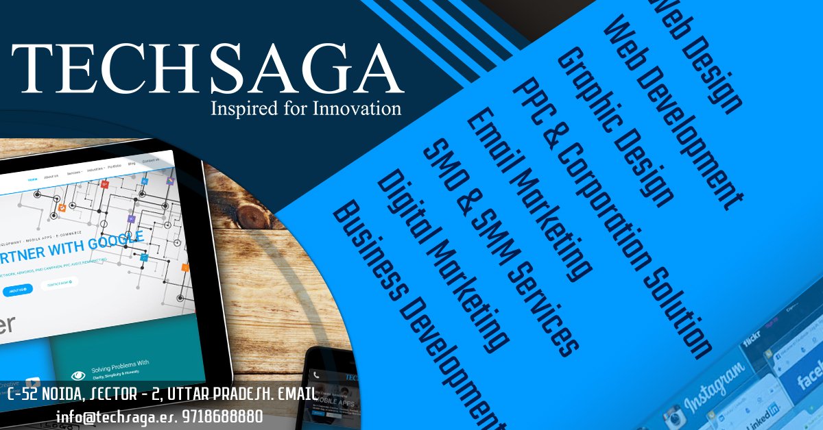 Techsagaa's tweet image. we give you best #Digital_marketing_solutions | #Website_design | #Web_Development | #Pay_Per_Click_Advertising | #Email_Marketing | #Social_Media_Supervision service for your business which brings about an enhanced rate of return
#Techsaga_Corporations
@91 971 868 8880