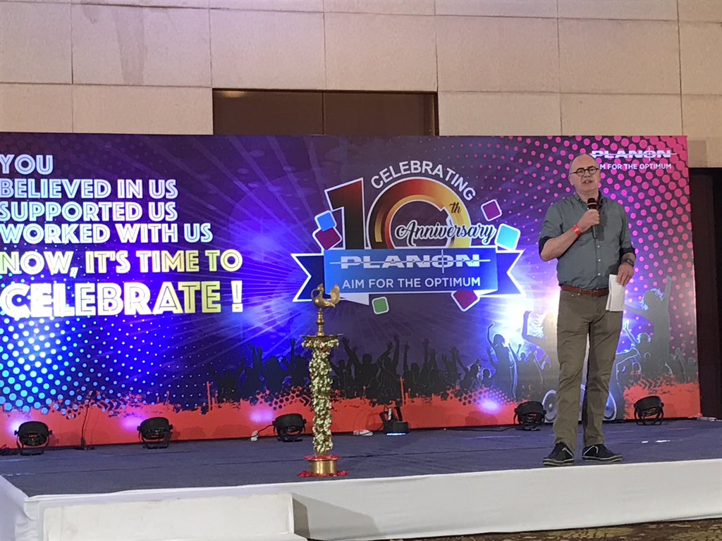 Kiran_Hyderabad's tweet photo. A family event in progress as Planon software celebrates 10 years of their Indian operations in #Hyderabad. @CoMakeIT is  proud to be their partner in this success. @Planon_NL @FredGuelen https://t.co/h9GwZQbLIh