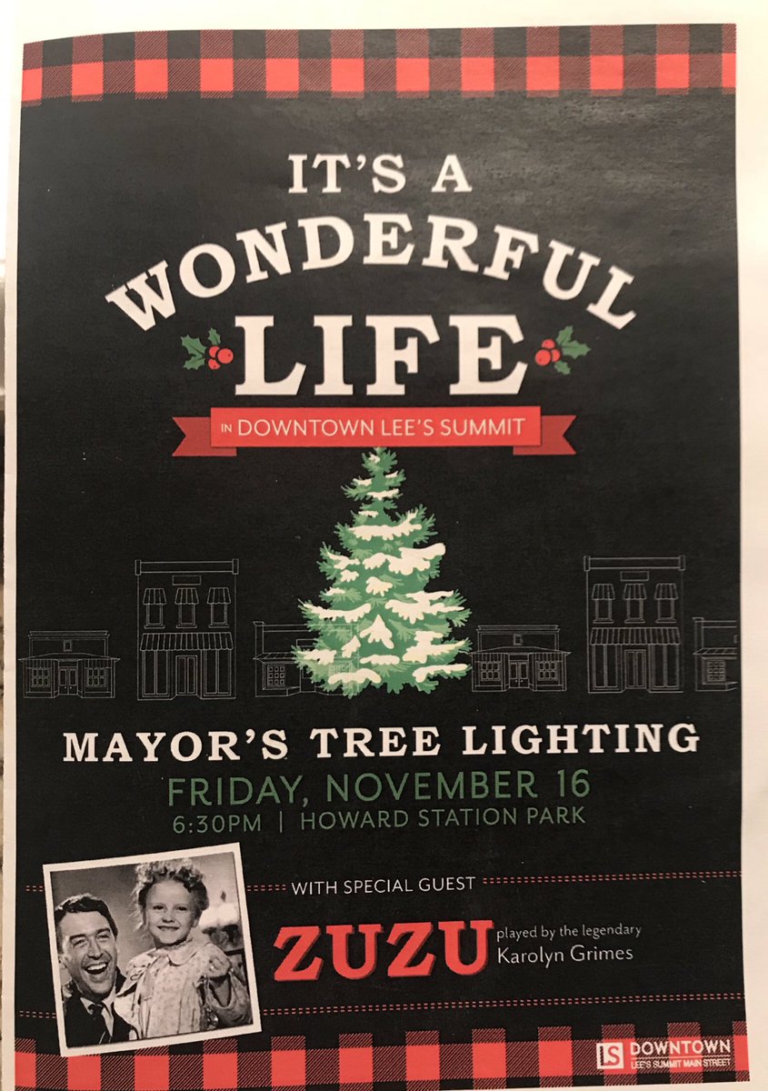 Great way to start the holiday season - meeting Karolyn ‘Zuzu’ Grimes from the classic ‘It’s A Wonderful Life!’ <a href="/cityofLS/">City of Lee's Summit</a> <a href="/jojofrito/">Jody Fristoe</a>