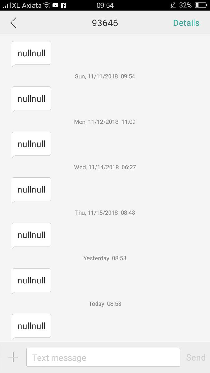 selamat siang <a href="/myXLCare/">myXLCare</a> , tolong dong ini selalu dapet sms beginian 😔