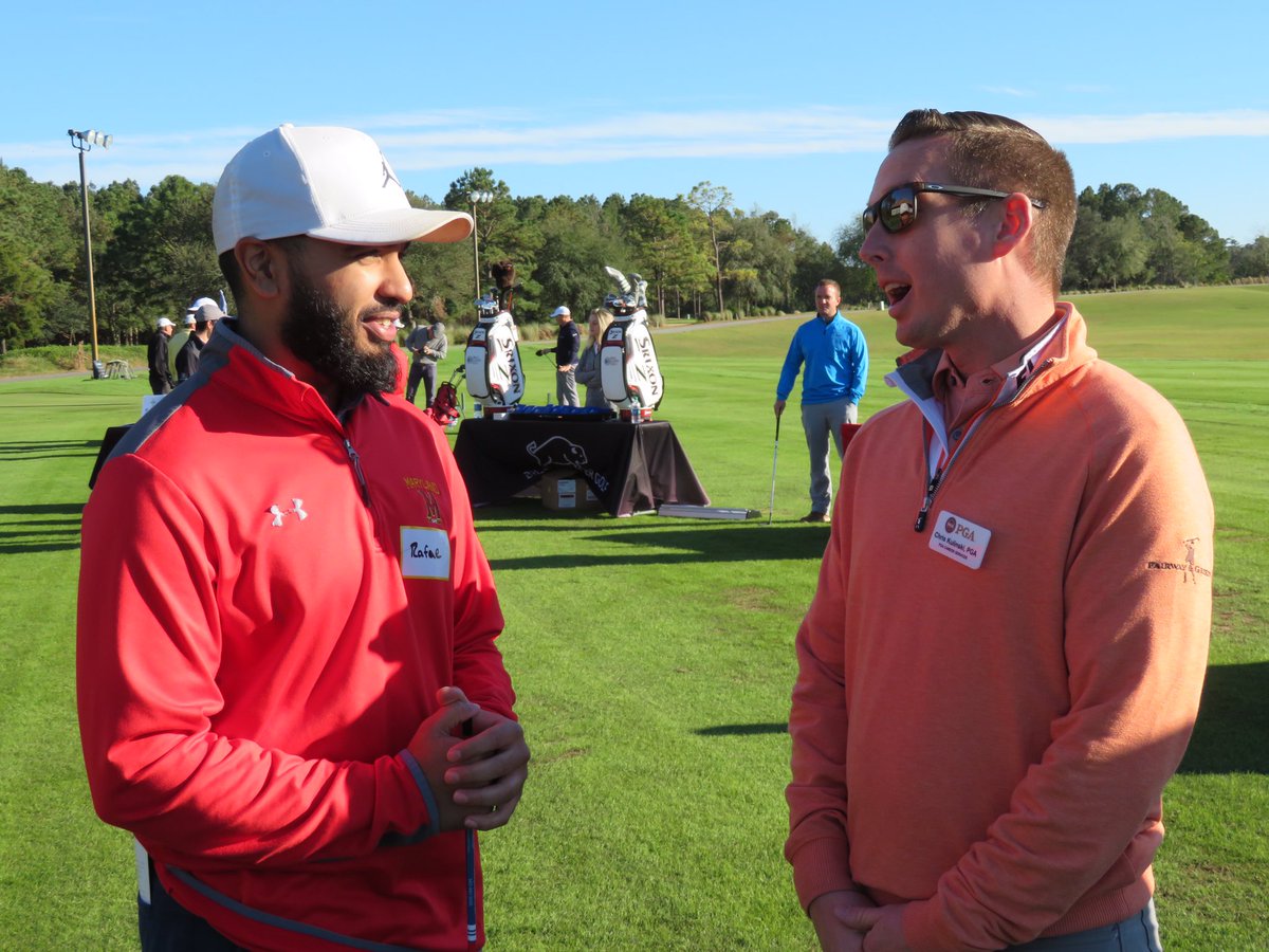 Great time today meeting <a href="/NCCGA/">NCCGA</a> competitors and talking Careers in #Golf and <a href="/PGA/">PGA of America</a> Membership. Thanks @nextgolfer! #PGAJourneys