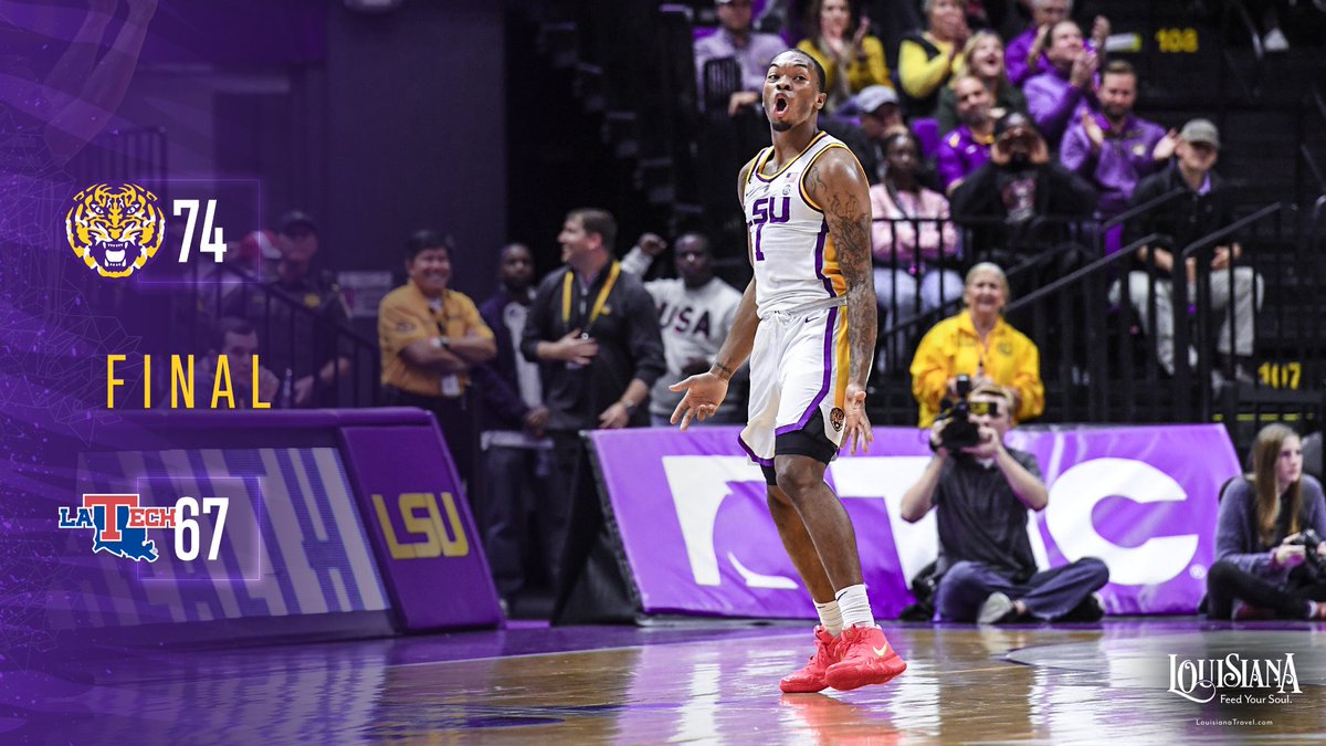 LSUBasketball's tweet photo. It was a battle, but the Tigers are 4-0 for the first time since 2012‼️ https://t.co/YyS3BQYQhJ