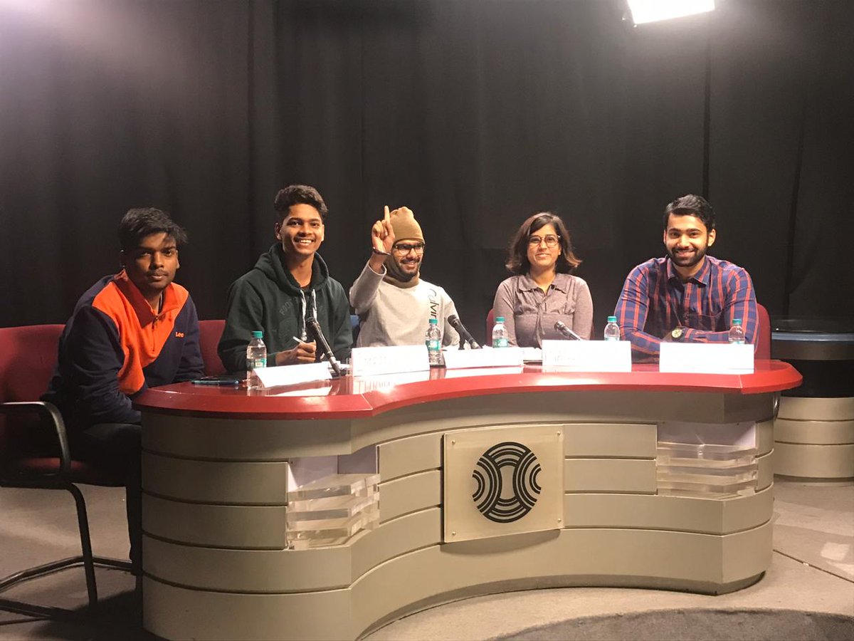 kri_aditi's tweet photo. From the studio of IIMC before Press Conference. Attended a few Press Conferences but sitting on the other side is totally a different experience. Thanks @IIMC_India @kg_suresh @YadavAnubhuti for this opportunity.
#iimcadpr2018 https://t.co/taCik0DUJk